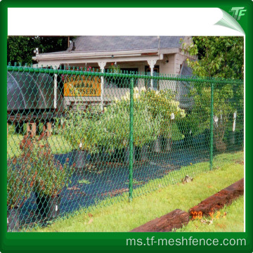 Pagar mesh berlian galvanized dicelup panas